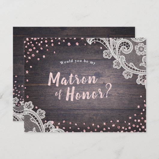 レースの素朴木は僕の名誉の宝だ 招待状 (正面/裏面)