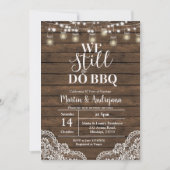 レースの結婚記念日 私たちはいまだに結婚記念日を祝う 招待状 (正面)