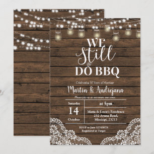 レースの結婚記念日 私たちはいまだに結婚記念日を祝う 招待状