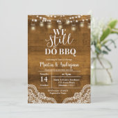 レースの結婚記念日 私たちまだ BBQする 招待状 (スタンド正面)