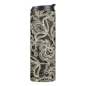 レースの継ぎ目のない模様 タンブラー (回転左)