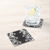 レースの背景1 スクエアペーパーコースター (インサイチュ)