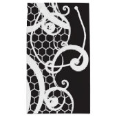 レースの背景1 スモールペーパーバッグ (裏面)