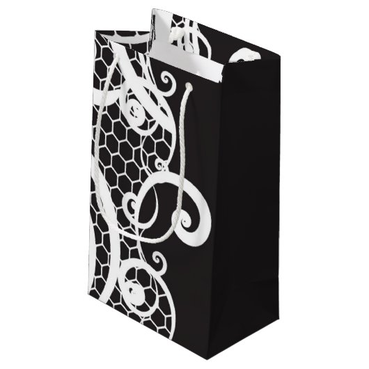 レースの背景1 スモールペーパーバッグ (裏面アングル)