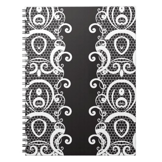 レースの背景1 ノートブック (正面)