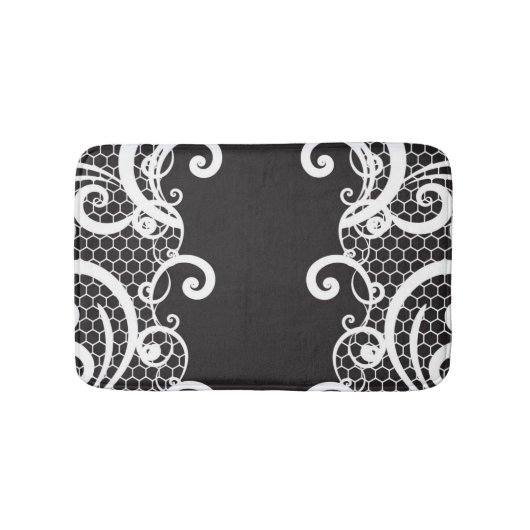 レースの背景1 バスマット (正面)