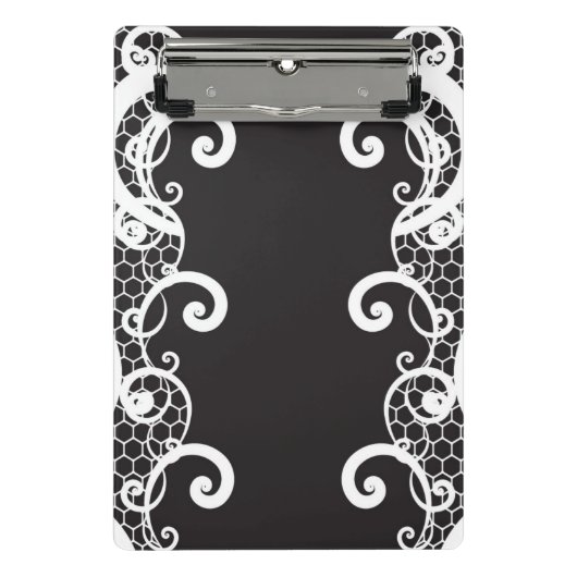 レースの背景1 ミニクリップボード (正面)