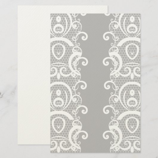 レースの背景1 便箋 (正面/裏面)