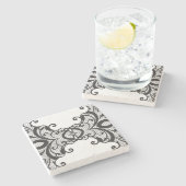 レースの背景2 ストーンコースター (横)