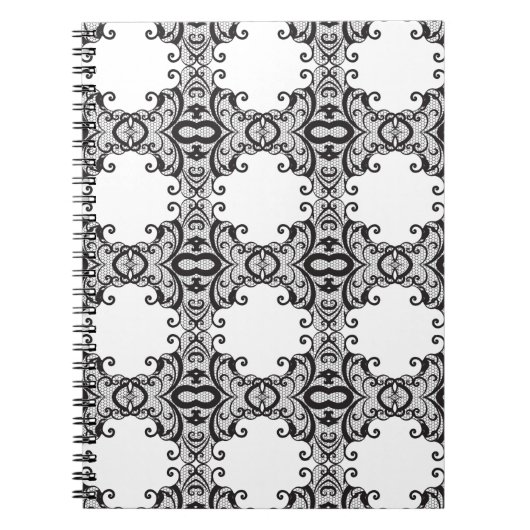 レースの背景2 ノートブック (正面)