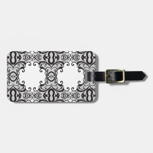 レースの背景2 ラゲッジタグ (正面横)