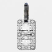 レースの背景2 ラゲッジタグ (裏面縦)