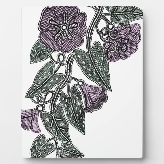 レースの花 フォトプラーク (正面)