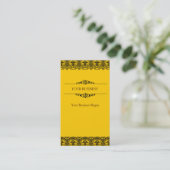 レースの華美なダマスク織の名刺のデザイン 名刺 (スタンド正面)