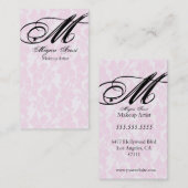 レースはあなたのモノグラムをカスタマイズ 名刺 (正面/裏面)