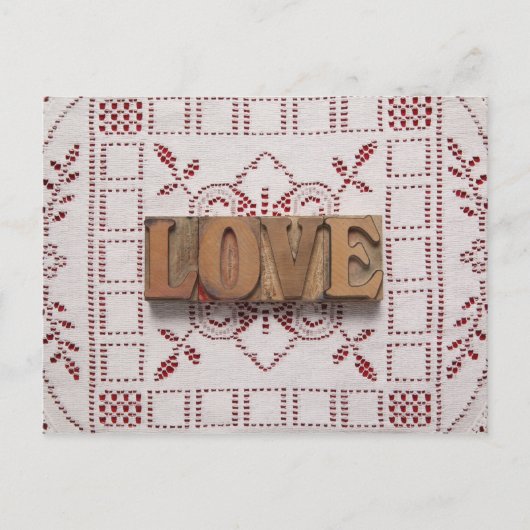 レースはがき好き ポストカード (正面)