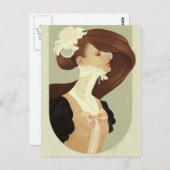 'レース'はがき ポストカード (正面/裏面)