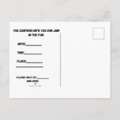 レースはポストカードパーティの招待状 案内ポストカード (裏面)