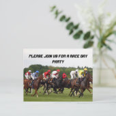 レースはポストカードパーティの招待状 案内ポストカード (スタンド正面)