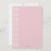 レースは宗教招待状を縁どります 招待状 (裏面)