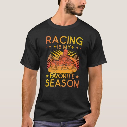 レースは私のシーズお気に入りのンゴーカート Tシャツ (正面)