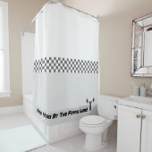 レースをテーマにしたグレーとホワイト シャワーカーテン (インサイチュ)