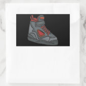 レースを上げる 長方形シール (バッグ)