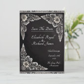 レースを思い出す結婚日 招待状 (スタンド正面)