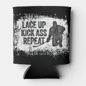 レースを締める。繰り返す。(ホッケー) 缶クーラー (正面)