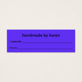 レースアイテムのギフトラベル