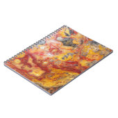 レースアゲ熱狂するートパターン ノートブック (左側)