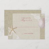 レースアンドサンドドルビーチ反応 出欠カード (正面/裏面)