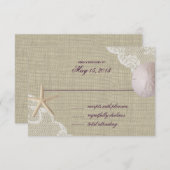 レースアンドサンドドルビーチ反応 出欠カード (正面/裏面)