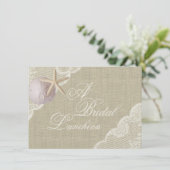 レースアンドスターフィッシュブライダルルンチョン 招待状 (スタンド正面)