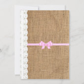 レースアンドバーラップ結婚式招待状 招待状 (裏面)