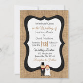 レースアンドバーラップ結婚式招待状 招待状 (正面)