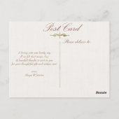 レースアンドバーンウッドカントリー素朴サンキュー ポストカード (裏面)