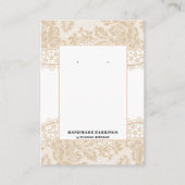 レースイヤリングジュエリーホルダーカード 名刺 (正面)