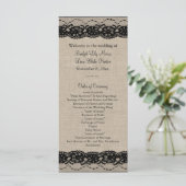 レースインブラックオンバーラップ結婚式 プログラム (スタンド正面)