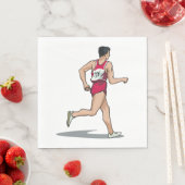 レースウォーカーアスリートスポーツランナーinモーション スタンダードランチョンナプキン (インサイチュ)