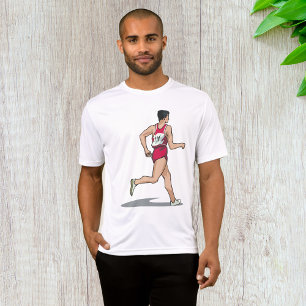 レースウォーカーアスリートスポーツランナーinモーション tシャツ