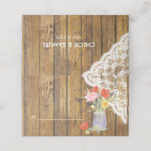 レースウッドメイソンジャー結婚フローラ プレイスカード (外部開封)