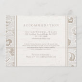 レースウッド素朴な田舎の結婚式場 エンクロージャーカード (正面)