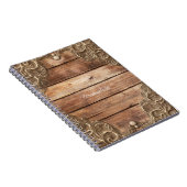 レースウッド素朴ヴィンテージウェスタンエレガントファームハウス ノートブック (右側)