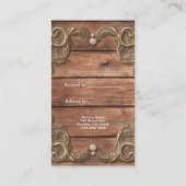 レースウッド素朴ヴィンテージウェスタン友人を参照 紹介カード (裏面)