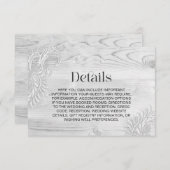 レースウッド結婚ズ詳細 エンクロージャーカード (正面/裏面)