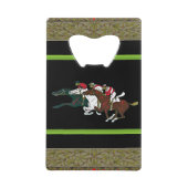 レースウマボトルオープナー クレジットカード栓抜き (正面)