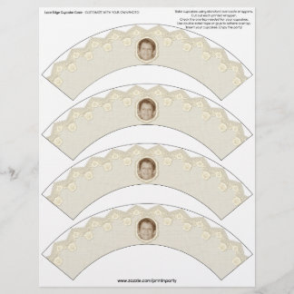 レースエッジカップケーキコージー – Beige – カスタマイズ可能