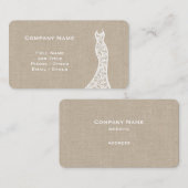 レースエレガントのドレ結婚スバーラップの名刺 名刺 (正面/裏面)