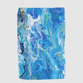 レースエレガントア熱狂するゲート6 -海ブルー ゴルフタオル